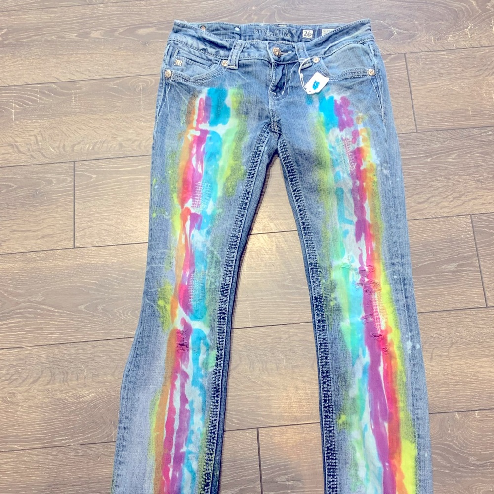 Tyedyed miss me jeans